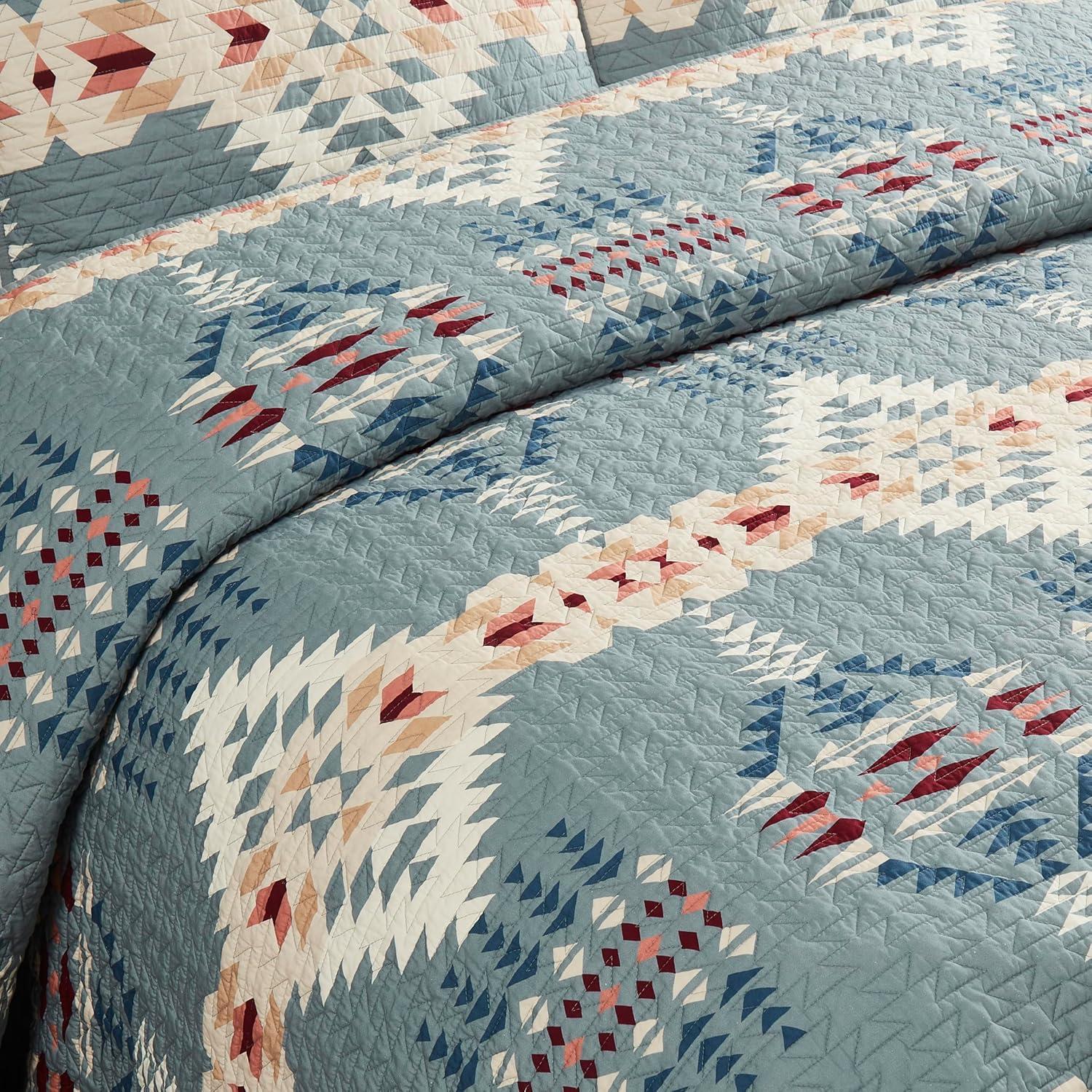 imagePendleton Shadow Peak FullQueen Lightweight Quilt Set Soft Cotton Bedding Cover Rustic Home Decor Luxury Coverlet Cozy Quilt and Pillow Shams Set FullQueen BlackRancho Arroyo