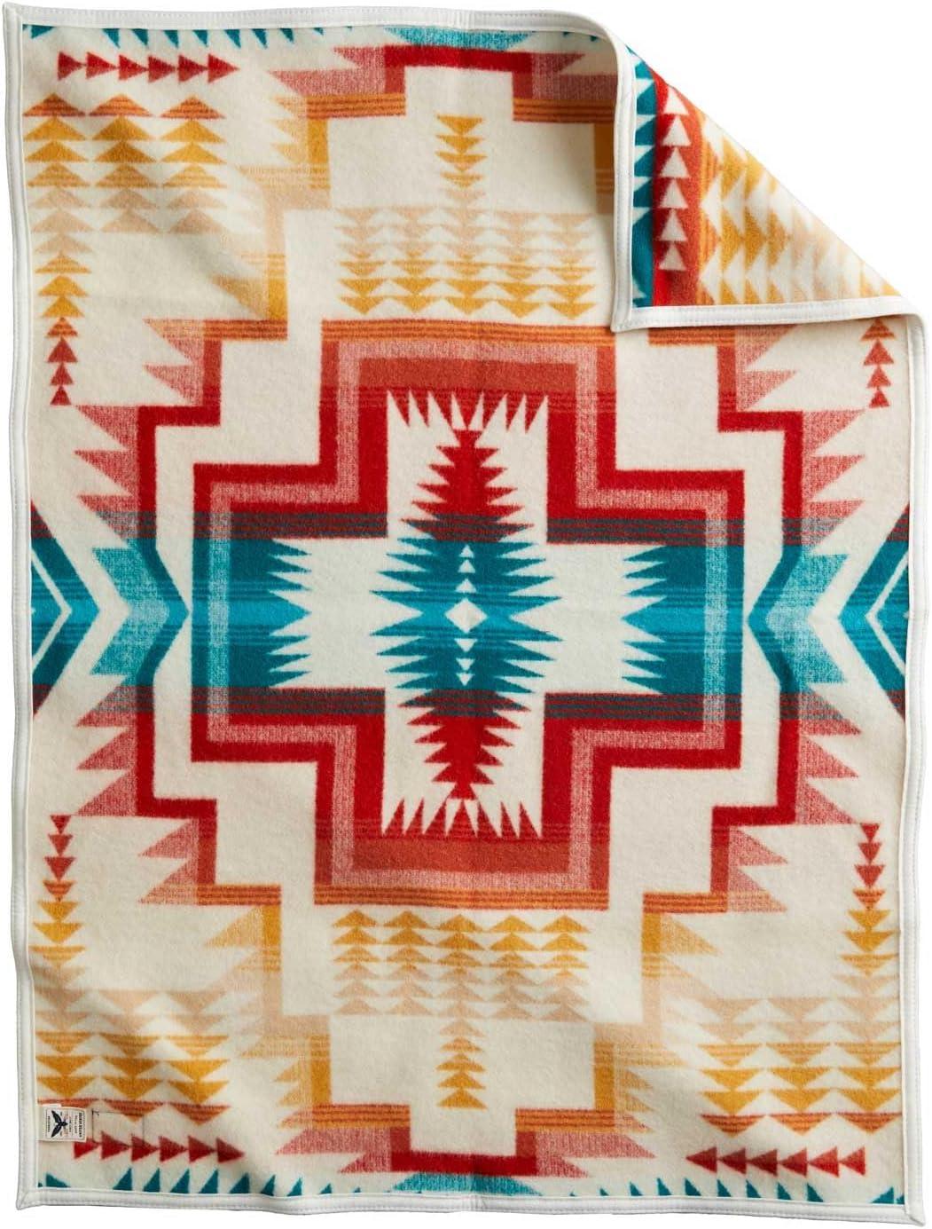 imagePendleton Harding Star Crib BlanketIvory