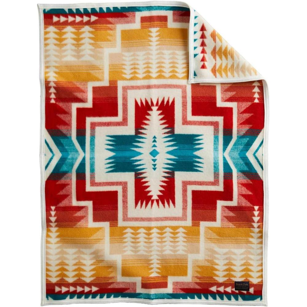 imagePendleton Harding Star Crib BlanketIvory