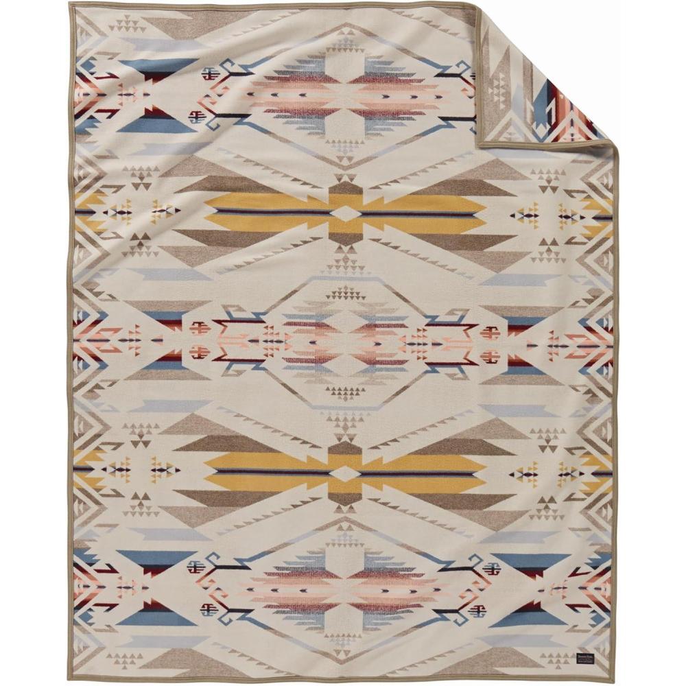 imagePendleton Los OJOS Queen BlanketWhite Sands Tan