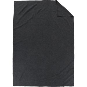 Pendleton Eco-Wise Easy Care Wool Blanket Full/Queen 90″ x 96″-100% Wool with Whipstitch Binding,All Season Machine Washable,Soft Blanket for Home and Outdoor Adventures-Midnight Navy Stripe(Charcoal)