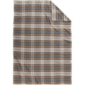 Pendleton Eco-Wise Easy Care Wool Blanket Full/Queen 90″ x 96″-100% Wool with Whipstitch Binding,All Season Machine Washable,Soft Blanket for Home and Outdoor Adventures-Midnight Navy Stripe(Misty Ridge)