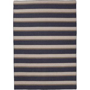 Pendleton Eco-Wise Easy Care Wool Blanket Full/Queen 90″ x 96″-100% Wool with Whipstitch Binding,All Season Machine Washable,Soft Blanket for Home and Outdoor Adventures-Midnight Navy Stripe(Midnight Navy Stripe)