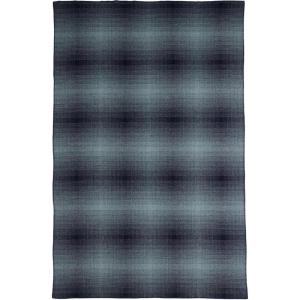 Pendleton Eco-Wise Easy Care Wool Blanket Full/Queen 90″ x 96″-100% Wool with Whipstitch Binding,All Season Machine Washable,Soft Blanket for Home and Outdoor Adventures-Midnight Navy Stripe(Shale/Navy)
