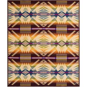 Pendleton Los OJOS Queen Blanket(Mystic Lake)