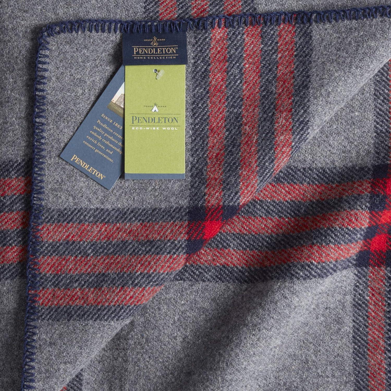 imagePENDLETON EcoWise Washable Wool Blanket King Camp Plaid