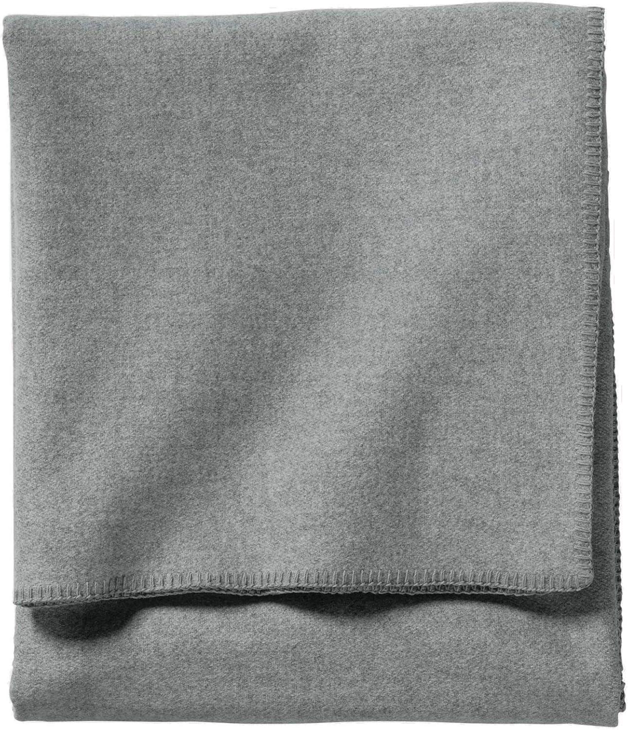 imagePendleton EcoWise Easy Care Blanket Twin Camp PlaidGrey Heather