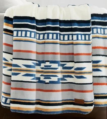 imagePendleton Ultra Soft Plush Throw 50quot x 70quot Saltillo Stripe