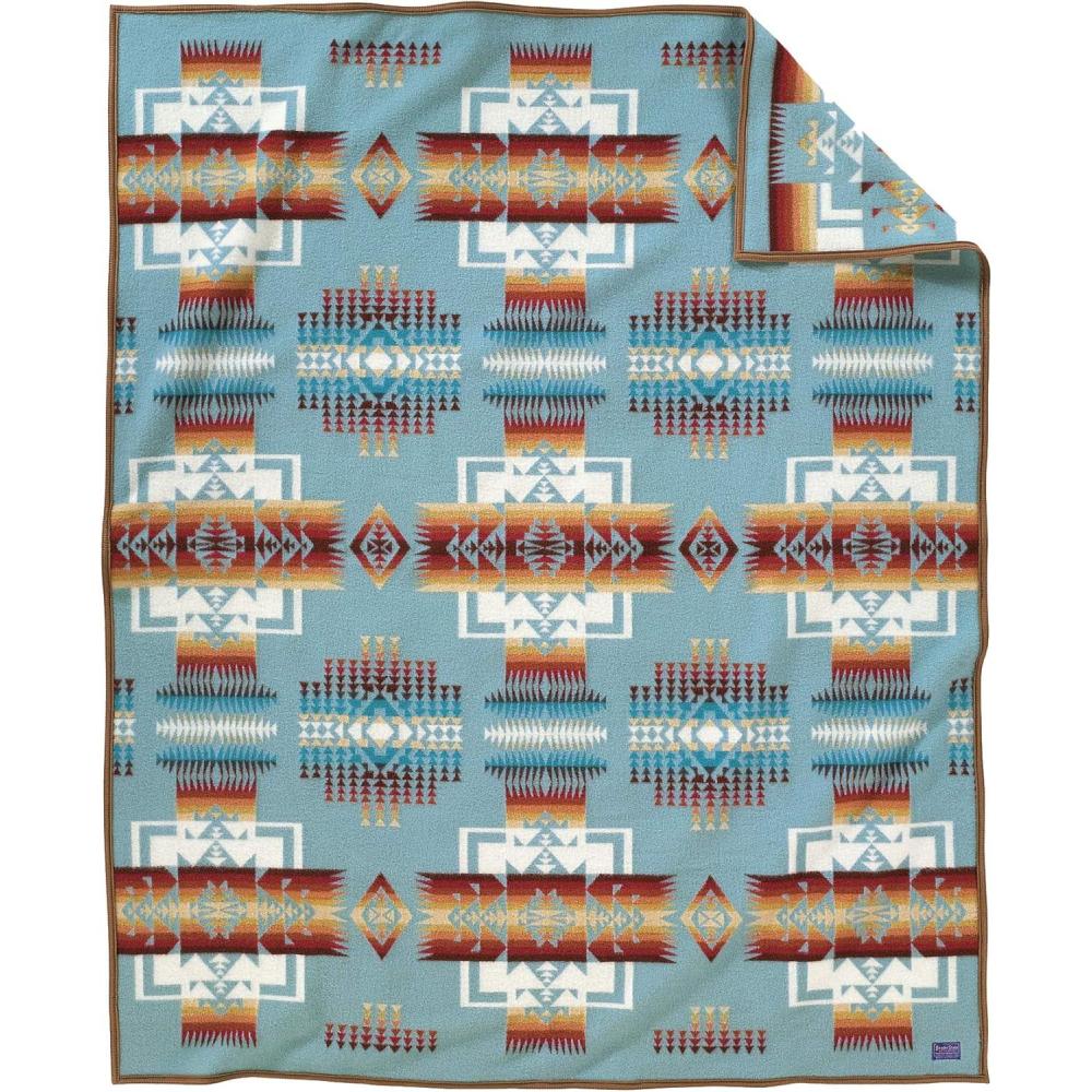 imagePendleton Chief Joseph Aqua Blanket Queen