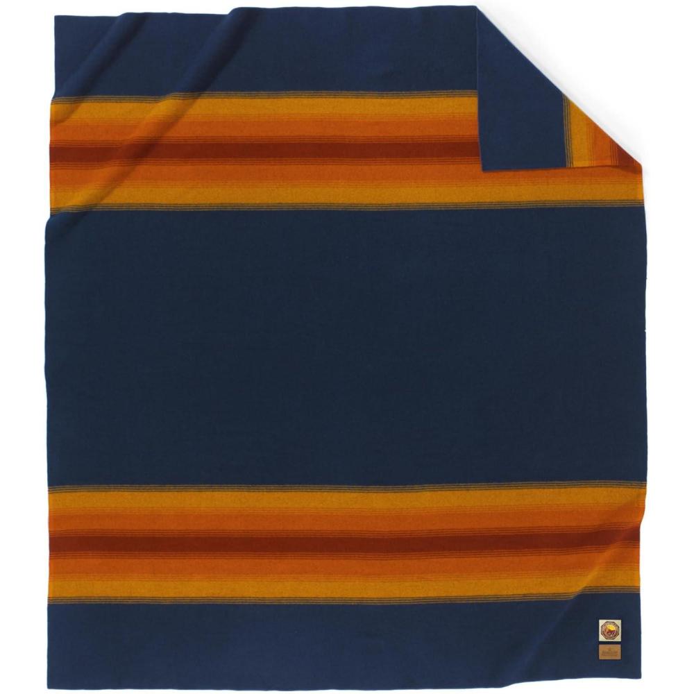 imagePendleton National Park Blanket Queen 90quot x 90quot 100 Wool Soft and Durable Throw for Home ampamp Outdoor Adventures Iconic Park Stripes Collectible Keepsake Crater Lake NavyGrand Canyon Navy
