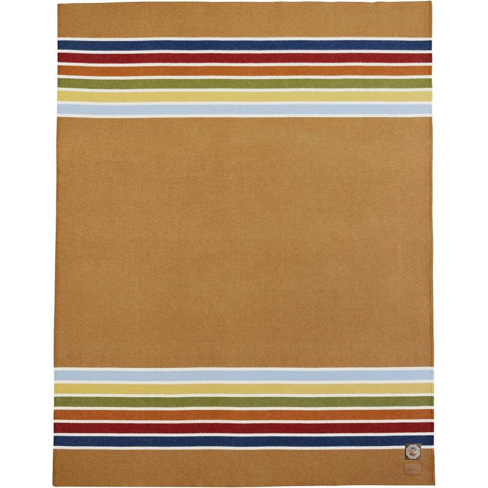 imagePendleton National Park Blanket Queen 90quot x 90quot 100 Wool Soft and Durable Throw for Home ampamp Outdoor Adventures Iconic Park Stripes Collectible Keepsake Crater Lake NavyJoshua Tree