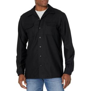 Pendleton Men’s Shirt, Classic Board Shirts for Men, Long Sleeve, 100% Virgin Wool, Button Down(Black Flannel)