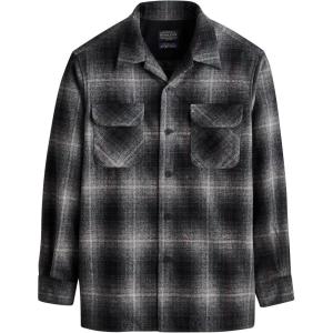 Pendleton Men’s Shirt, Classic Board Shirts for Men, Long Sleeve, 100% Virgin Wool, Button Down(Grey Mix Multi Plaid)