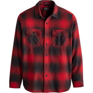 PENDLETON Men’s Burnside Flannel Shirt(Black/Red Plaid)