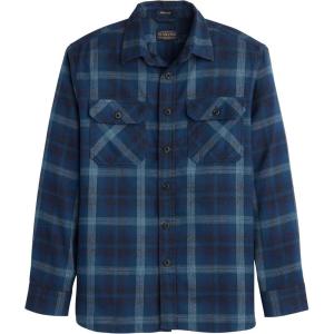 PENDLETON Men’s Burnside Flannel Shirt(Denim Plaid)