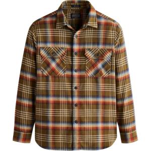 PENDLETON Men’s Burnside Flannel Shirt(Olive Multi Plaid)