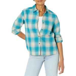 PENDLETON Women’s Long Sleeve Cropped Lodge Wool Shirt