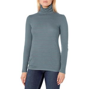 PENDLETON Women’s Striped Long Sleeve Pima Cotton Turtleneck Tee