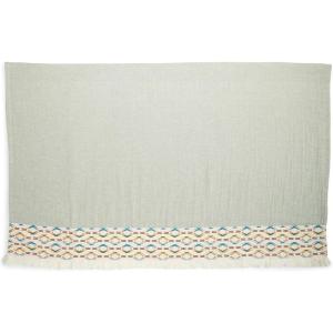 Pendleton, Unisex Fringed Cotton Throw, Sierra Border One Size(Sierra Border)