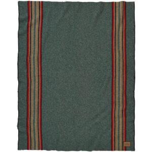 Pendleton Yakima Throw 54″ x 66″ – Wool Cotton, Soft and Durable Wool Throw for Home and Travel – Green Heather(Green Heather)