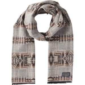 Pendleton womens Jacquard Scarf(Harding Star Grey)