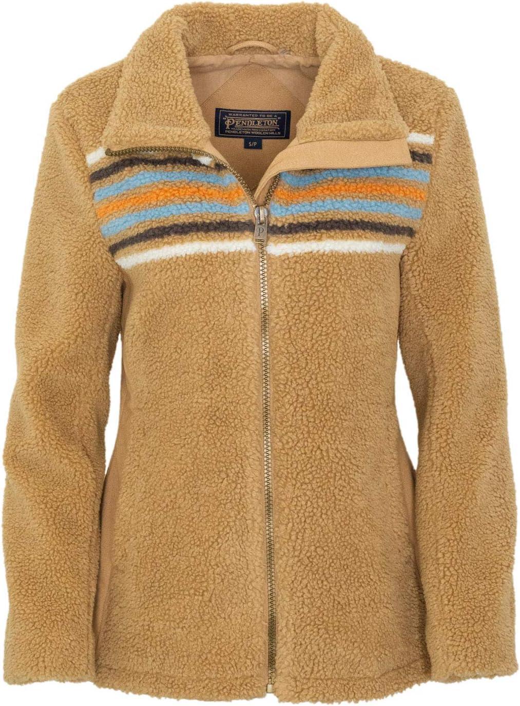 imagePendleton Brooke Fitted Canvas ampamp Sherpa Jacket with DWR Finish Chimayo Medium