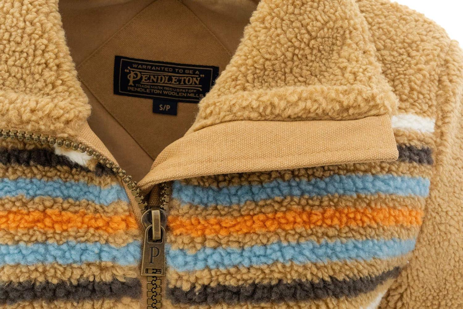 imagePendleton Brooke Fitted Canvas ampamp Sherpa Jacket with DWR Finish Chimayo Medium