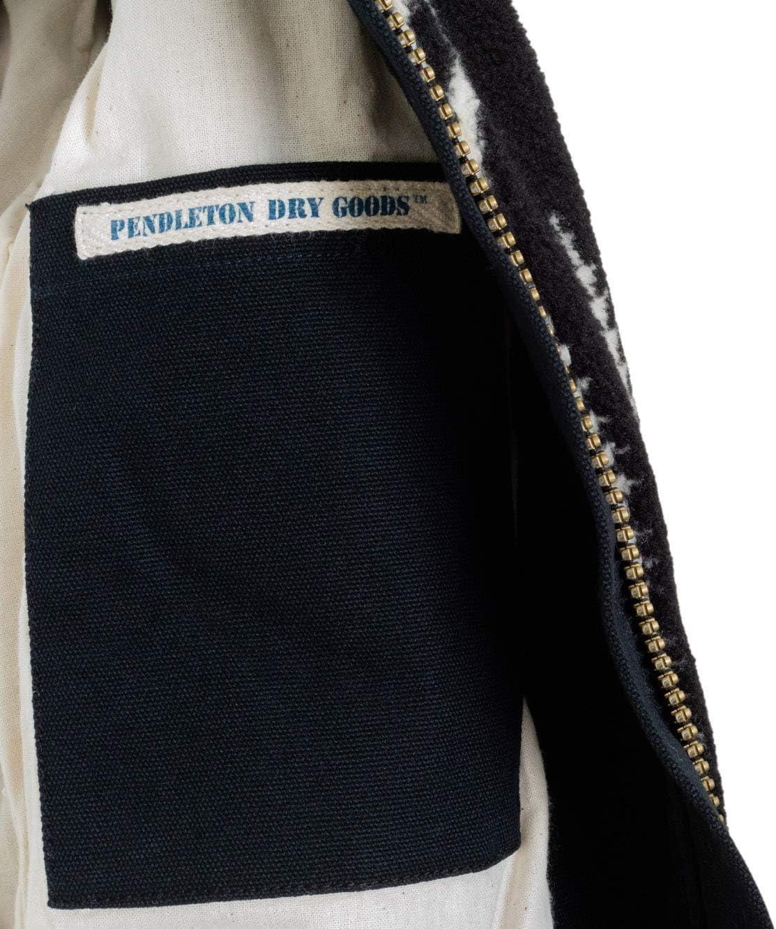 imagePendleton Womens Pueblo Canvas ampamp Sherpa Club Collar Jacket with DWR FinishIvory Harding