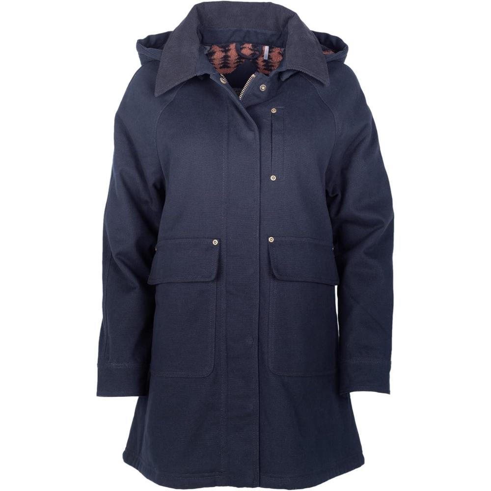 imagePendleton St Helena Raglan Duster With Corduroy Trim and Waterproof TPUDWR Black Large