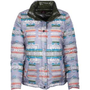 Pendleton Women’s Bitterroot Baseball Riversable Packs Into a Small Bag Jacket(Grey Ground)