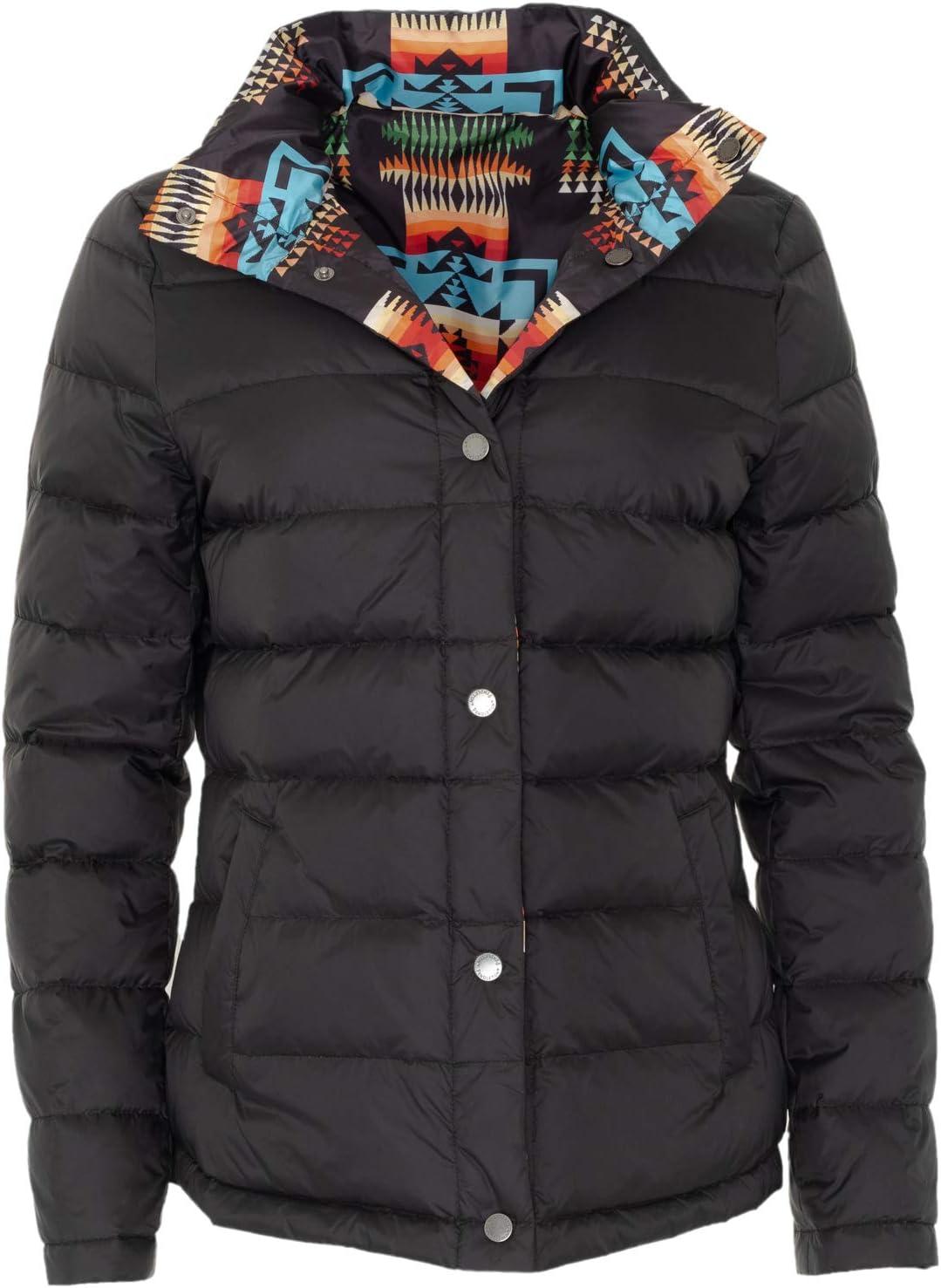 imagePendleton Bitterroot Baseball Reversible Pack Into a Small Bag Jacket Black Ground XLarge