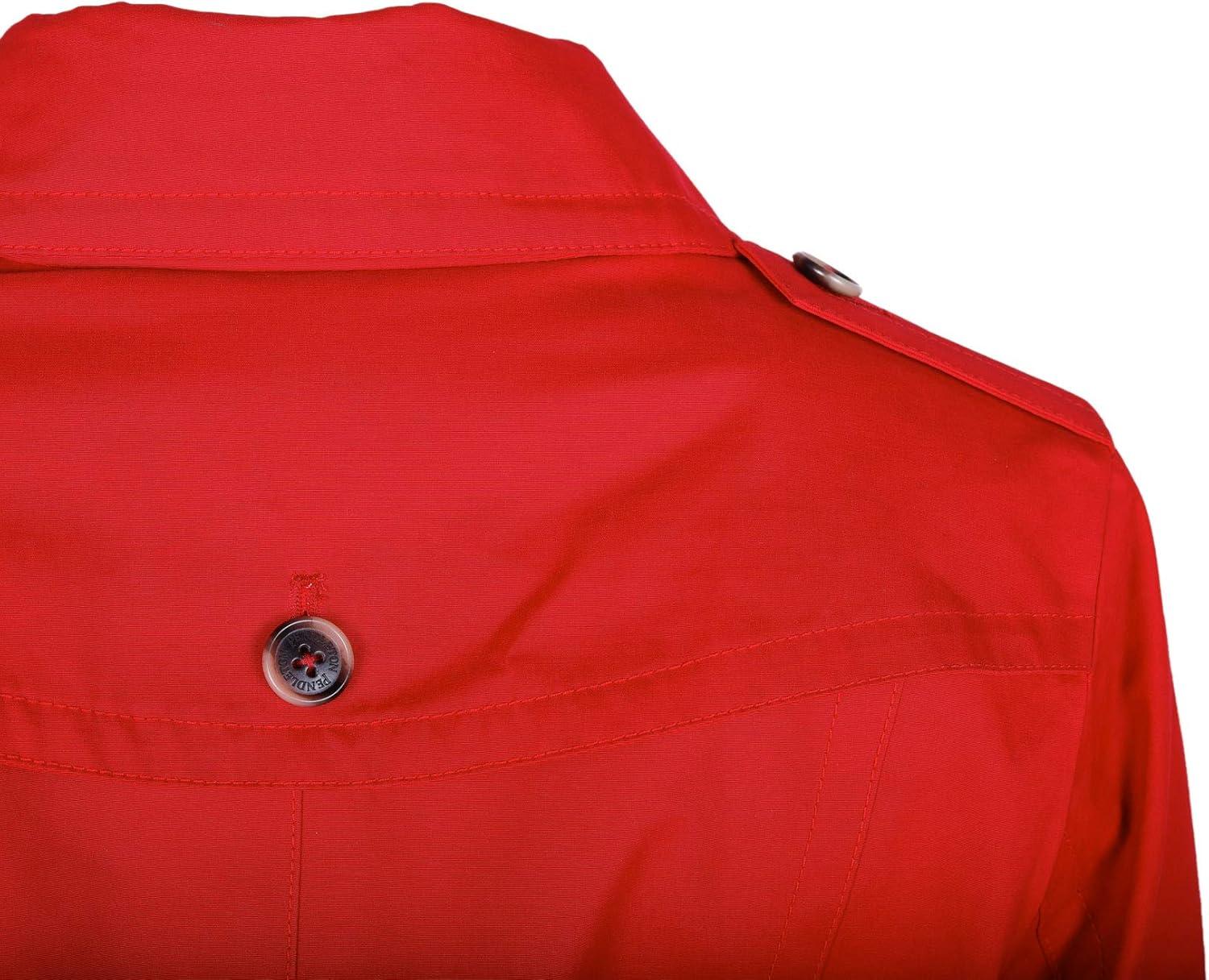 imagePendleton Outerwear Womens Bridgeport Critically Seam Sealed Rain Trench Coat RED Large