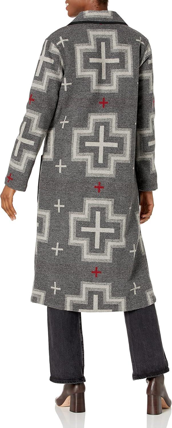 imagePendleton Womens Jacquard Shawl Collar Duster CoatSan Miguel Jacquard