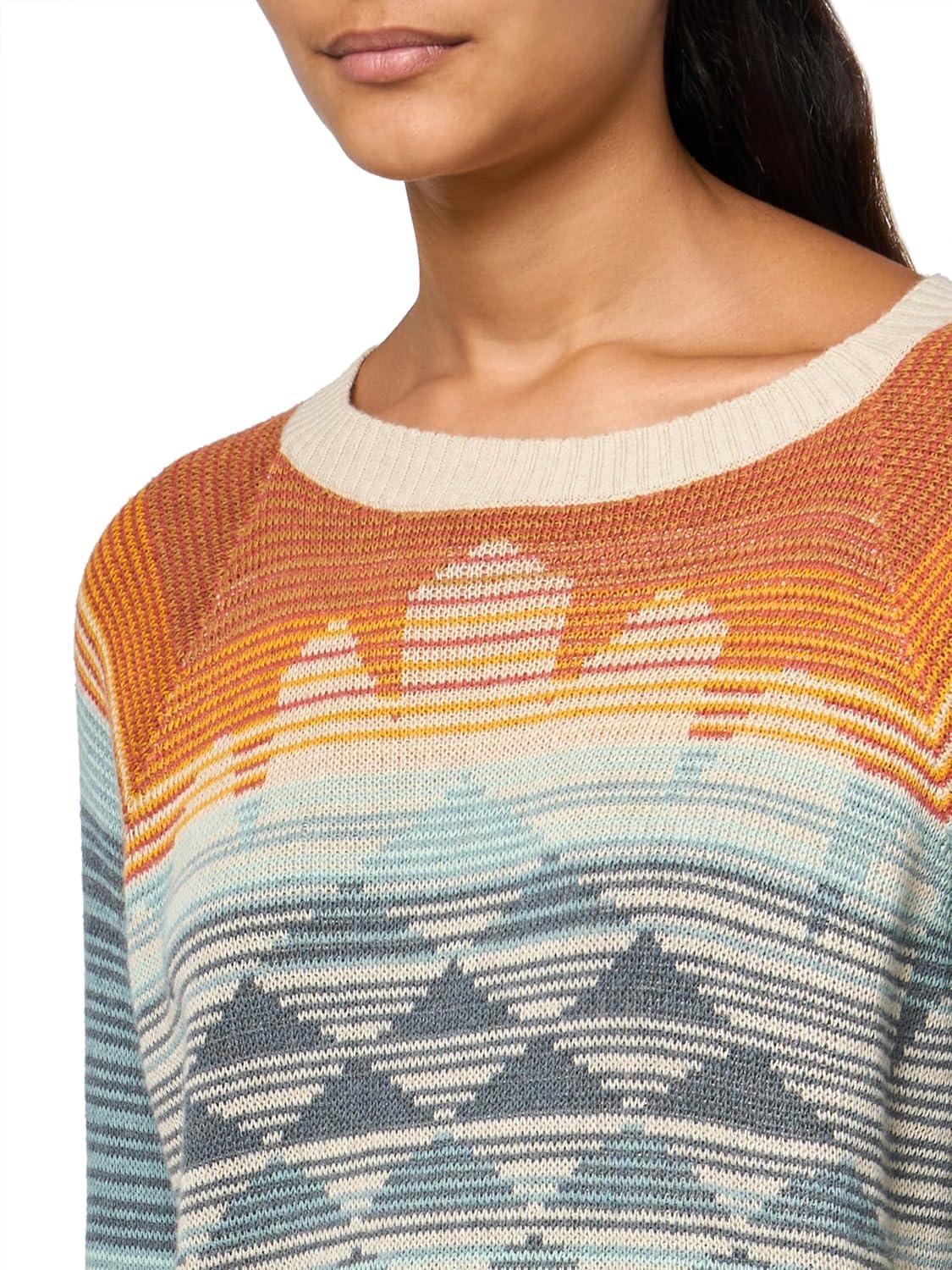 imagePendleton Womens Raglan Cotton PulloverRustBlue Multi