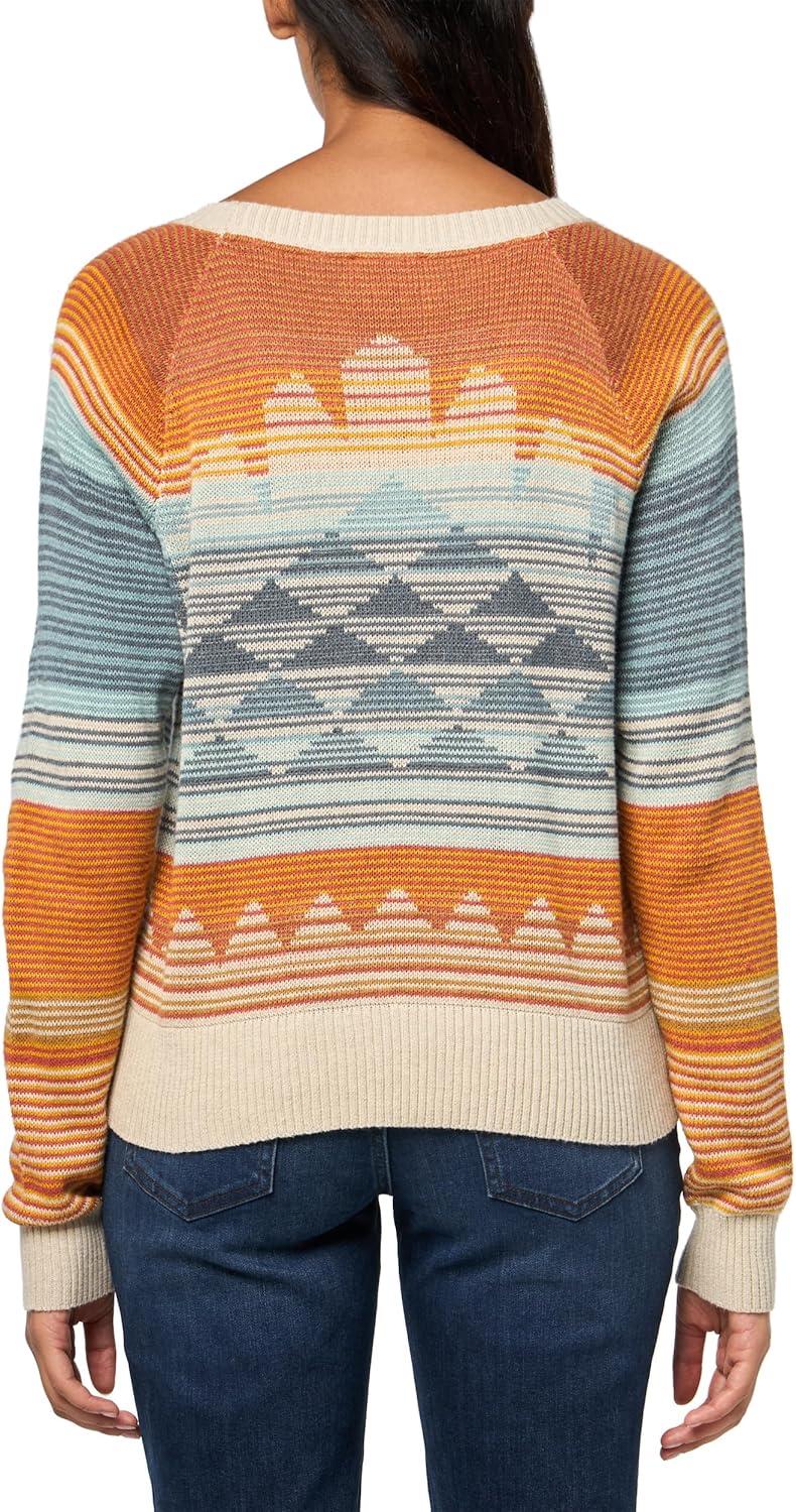 imagePendleton Womens Raglan Cotton PulloverRustBlue Multi