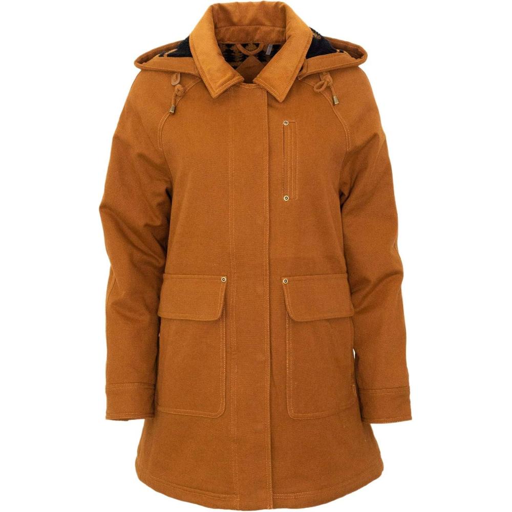 imagePendleton St Helena Raglan Duster With Corduroy Trim and Waterproof TPUDWRWhiskeyBreen