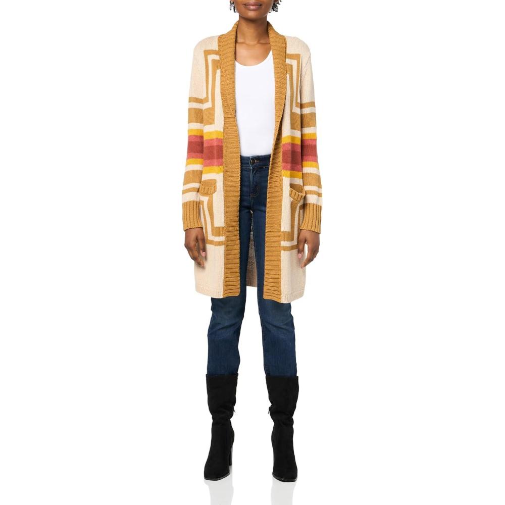 imagePendleton Womens Harding Open Front CardiganSandshell Multi
