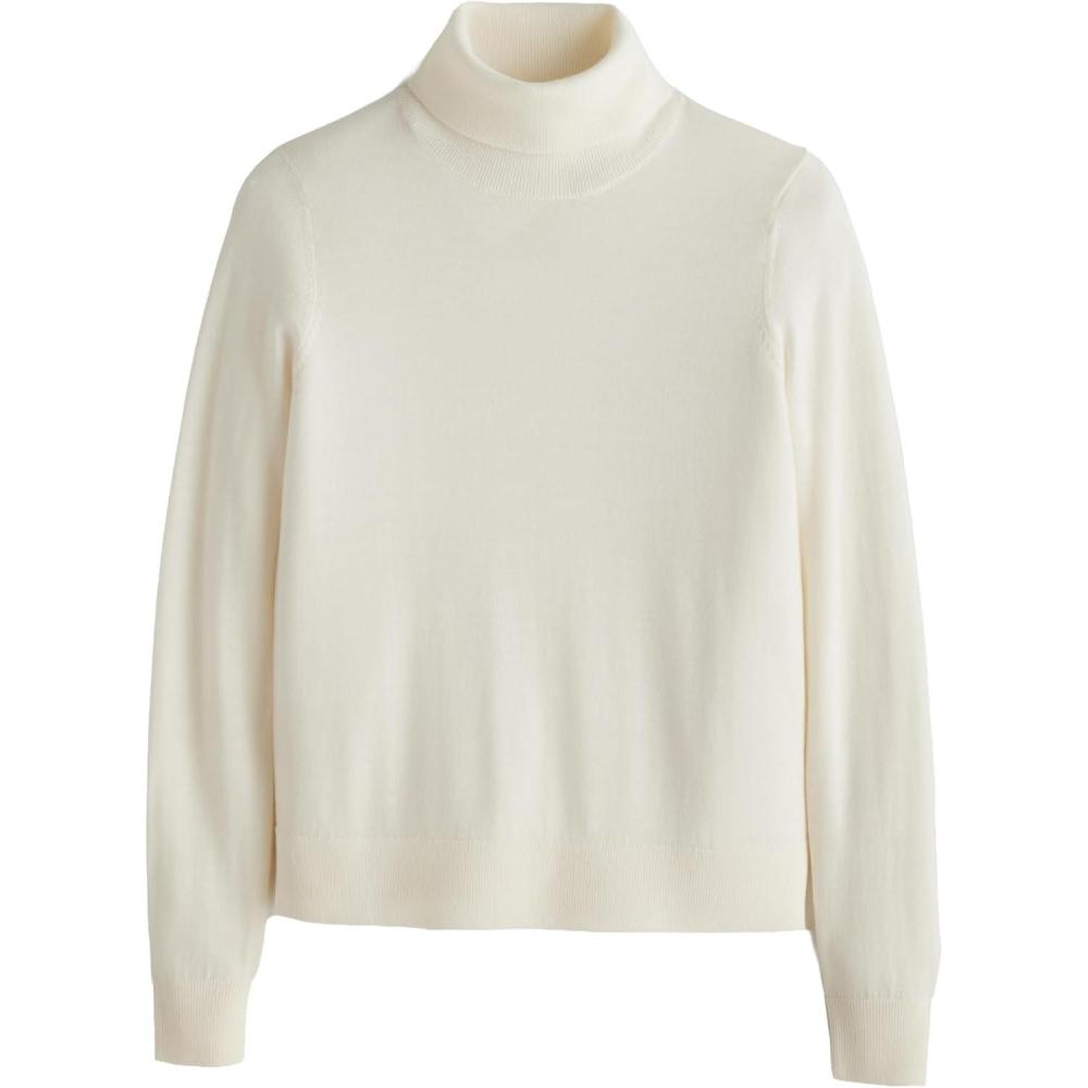 imagePendleton Womens Merino Classic Turtleneck Sweater  100 Merino Wool Soft KnitIvory