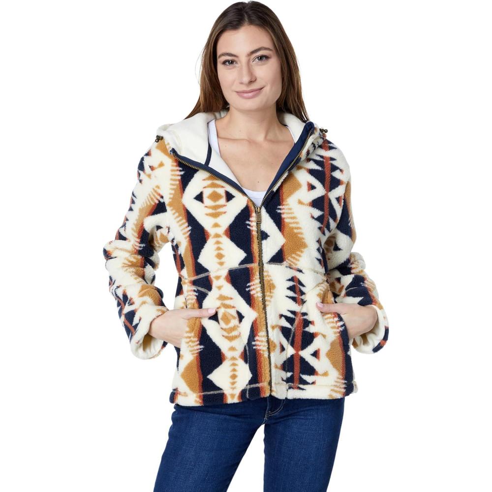 imagePendleton womens Palisade Shaped Fleece Hoodie