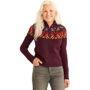 Pendleton Womens Fair Isle Mockneck Sweater(Loganberry Multi)