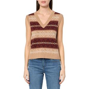 Pendleton Womens Harlow Sweater Vest(Tan Heather Multi)