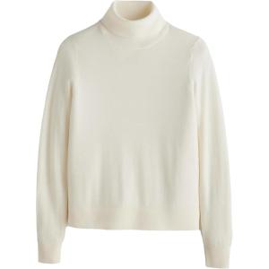Pendleton Women’s Merino Classic Turtleneck Sweater – 100% Merino Wool, Soft Knit(Ivory)