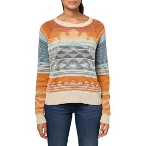 Pendleton Womens Raglan Cotton Pullover(Rust/Blue Multi)