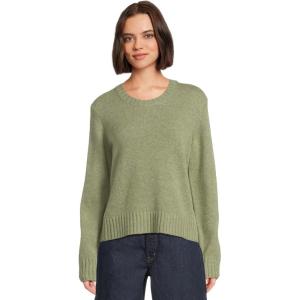 Pendleton Womens Relaxed Shetland Collection Crew Sweater(Cedar Green Heather)