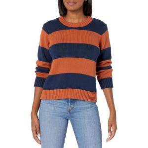 Pendleton Women’s Sellwood Stripe Cotton Pullover(Spice Brown/Navy)