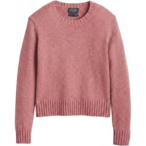 Pendleton Women’s Shetland Crew, 100% Soft Knit Wool Pullover, Classic Crewneck, Relaxed Fit, Comfortable Long-Sleeve Top(Dark Rose Heather)
