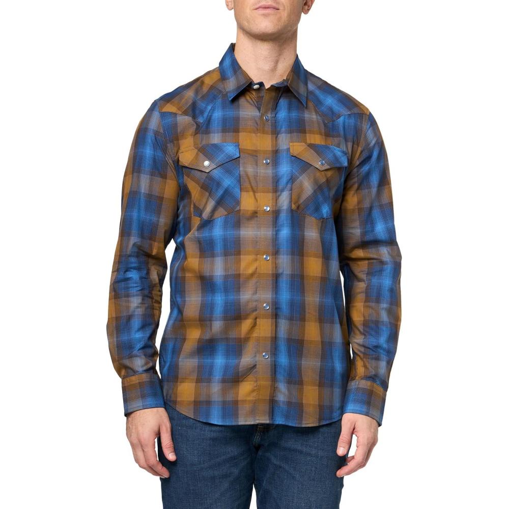 imagePendleton Mens ClassicNavy BlueBrown Plaid