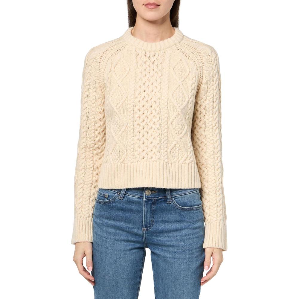 imagePendleton Womens Cropped Fisherman SweaterBirch