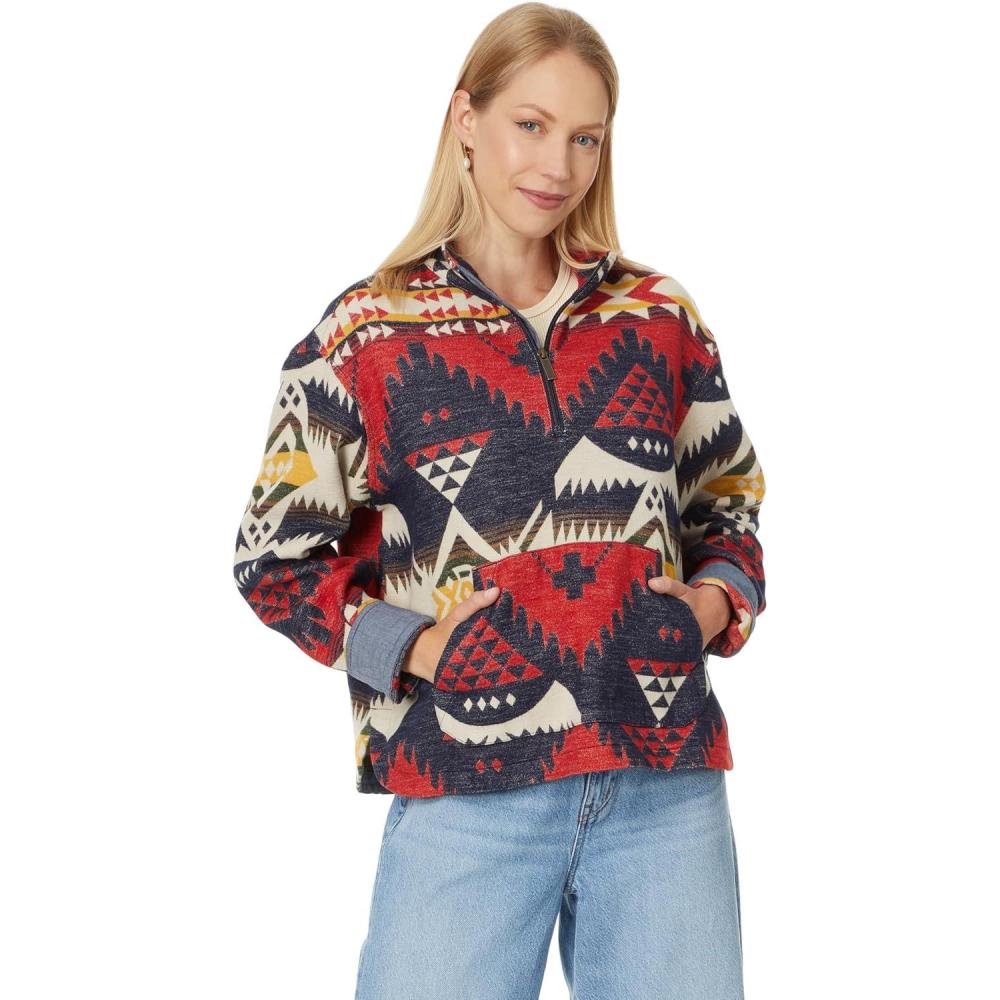 imagePendleton Womens TraditionalNehalem NavyRed Multi