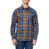 Navy Blue/Brown Plaid